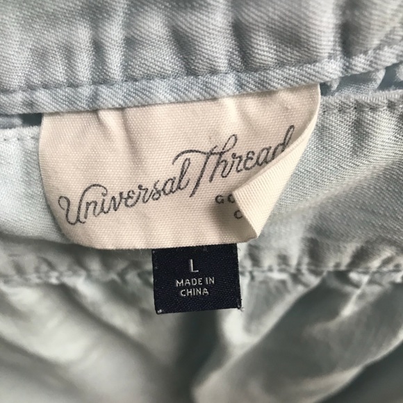 Universal Thread Baby Blue Diamond-Neck Blouse - Picture 3 of 3